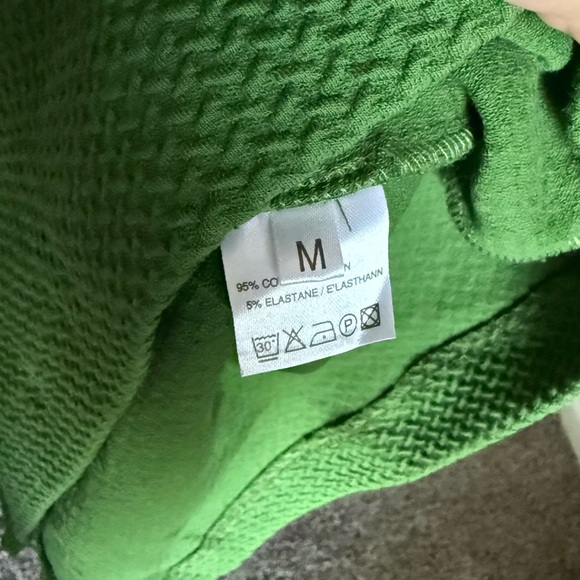 Ganni Textured Green Dress - Picture 5 of 6